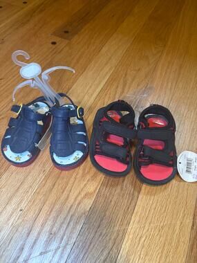 NEW baby Sandals Sz 4 (9-12 months) -TWO PAIRS